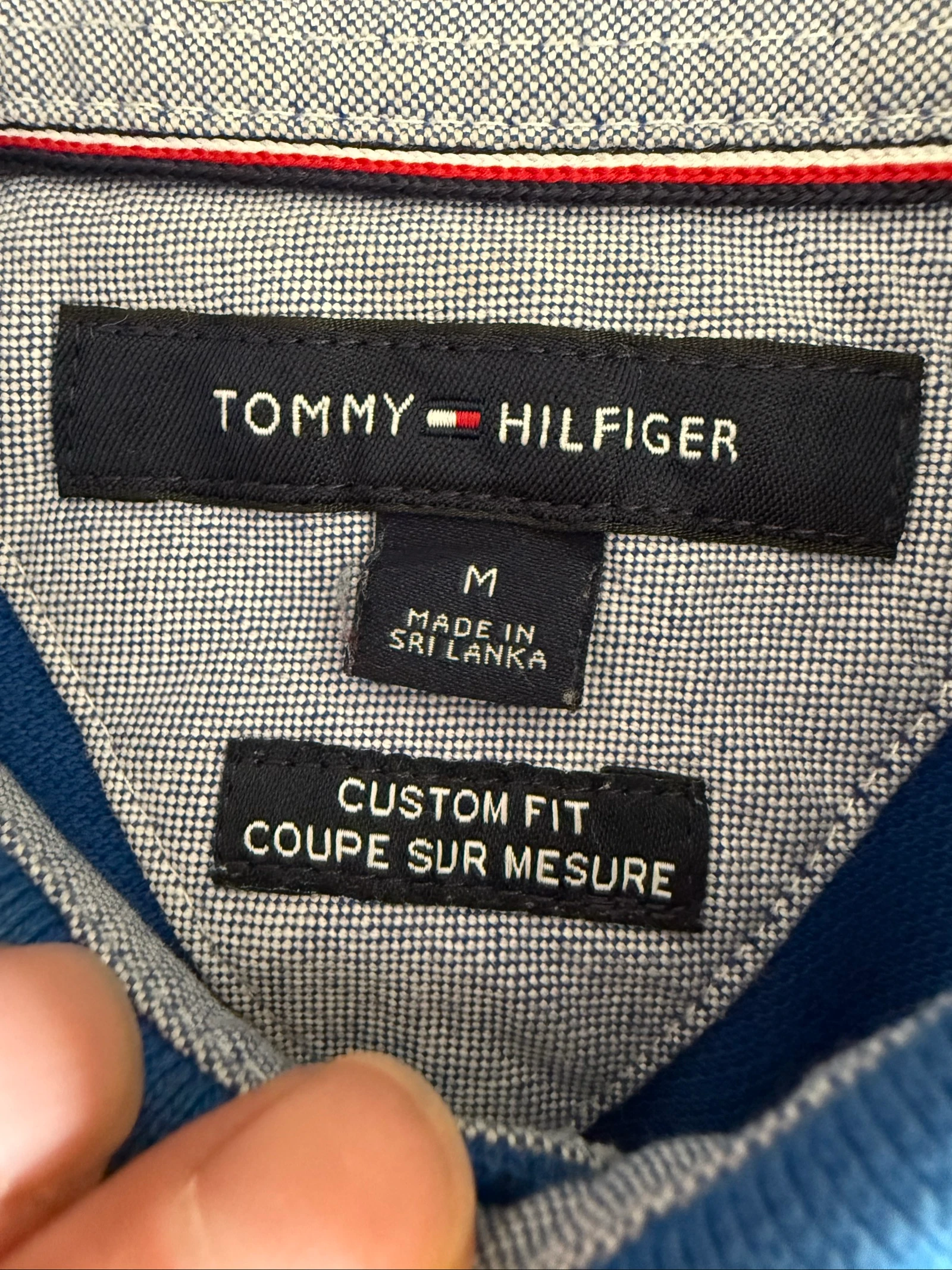 Polo Tommy Hilfiger Hombre M Custom Fit – Azul – Gran Logo – Vintage – Muy buen estado – photo 6